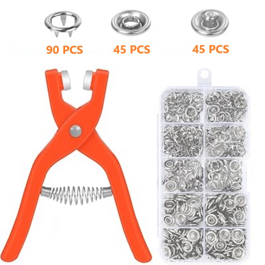 Pince pour boutons pression-tunisie-promo-deal33 Kit Pince à pression à main avec boutons – Image 1