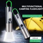 Lampe de poche tactique rechargeable avec Zoom Télescopique – Image 2