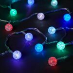 Guirlande multicolore 100 boules 10 mètre – Image 2
