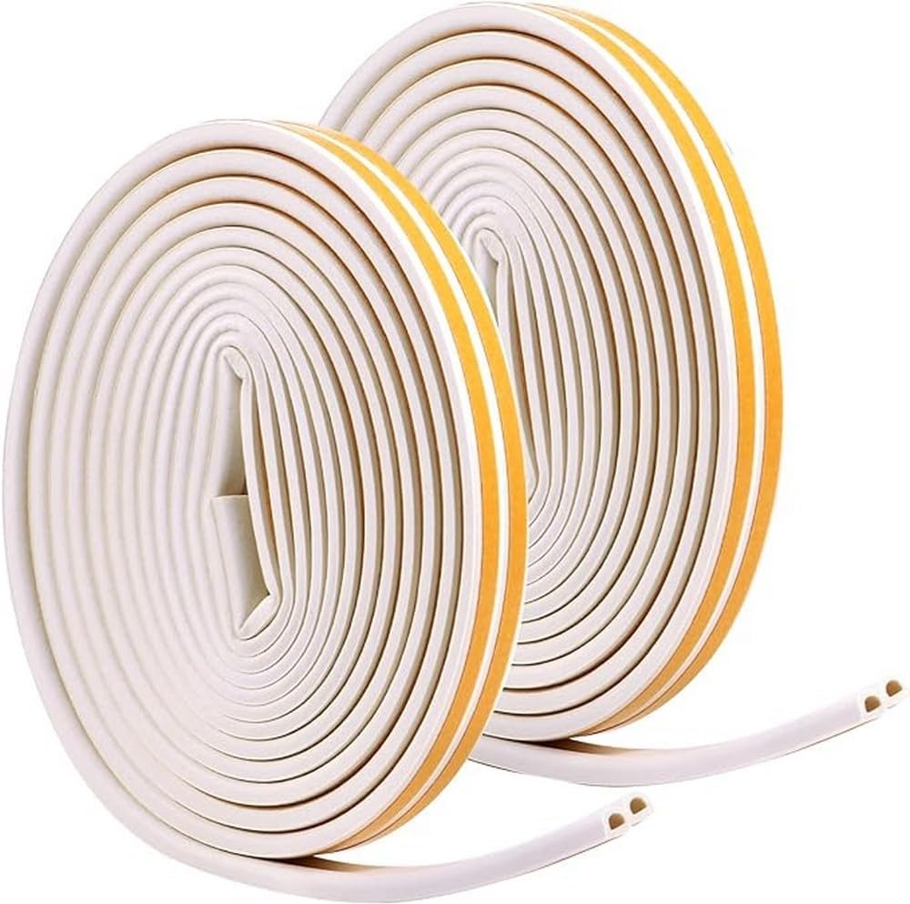 JOINT-porte-fetentre-profilD-BLANC-isolant-sonore-froid-tunisie-promodeal-promo11 Pack 2 Joints isolant sonore et froid profil D pour fenêtre et porte BLANC – Image 1
