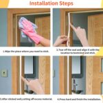 Joint isolant sonore et froid profil D pour fenêtre et porte Blanc – Image 9