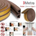 Joint isolant sonore et froid profil D pour fenêtre et porte