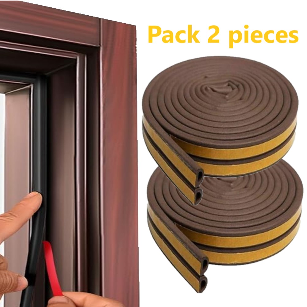 JOINT-porte-fetentre-profilD-isolant-sonore-froid-tunisie-promodeal-promo31 Pack 2 Joints isolant sonore et froid profil D pour fenêtre et porte – Image 1