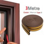 Joint isolant sonore et froid profil D pour fenêtre et porte Blanc – Image 2