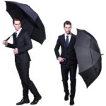 Grand parapluie double couche automatique avec technologie coupe-vent – Image 3