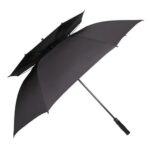 Grand parapluie double couche automatique avec technologie coupe-vent