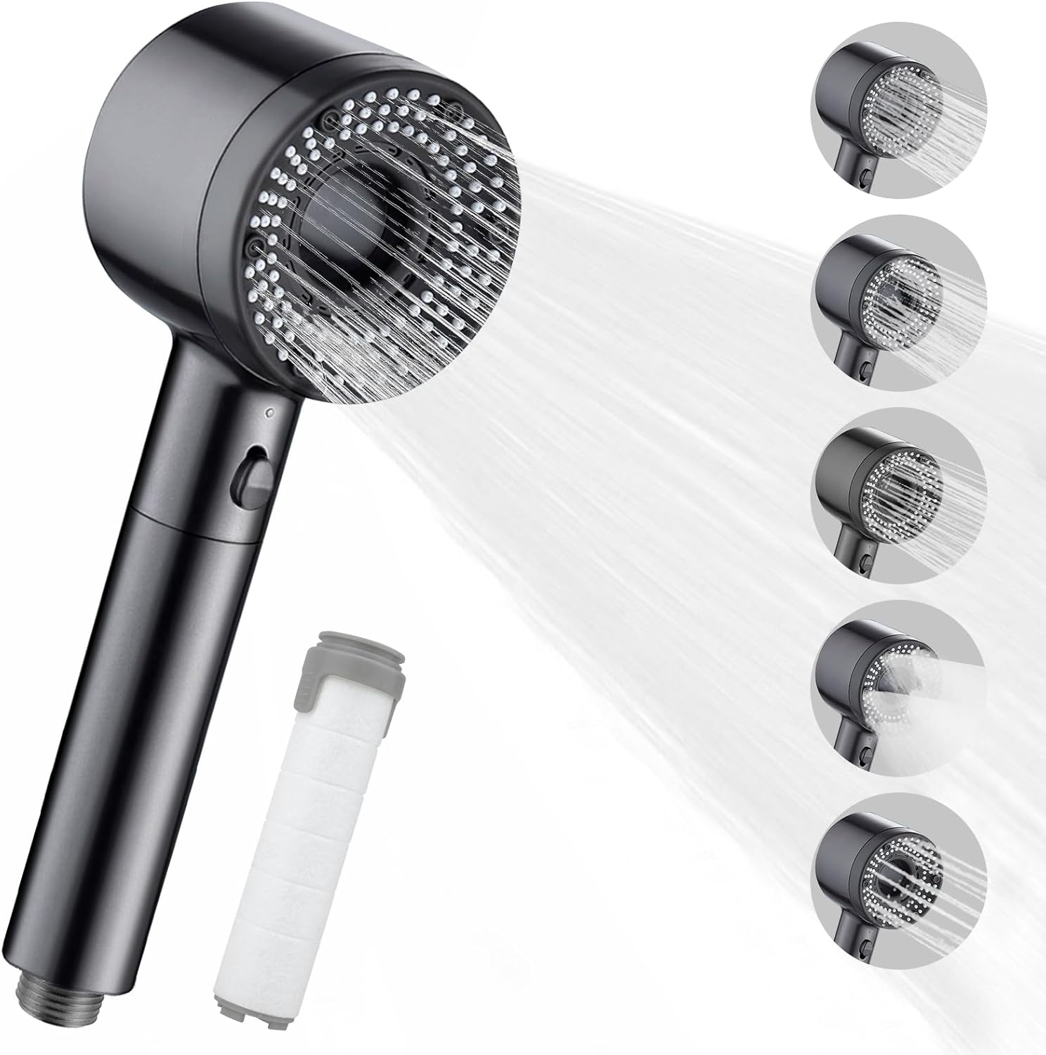 pommeaux de douche-douchette-tunisie-promo-deal Pommeaux de douche puissants pour basse pression d'eau – Image 1