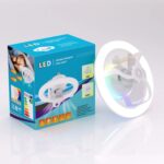 Plafonnier LED RGB Ventilateur Intégré 360° – Image 2