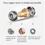 Plafonnier LED RGB Ventilateur Intégré 360° – Image 5