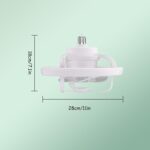 Plafonnier LED RGB Ventilateur Intégré 360° – Image 4