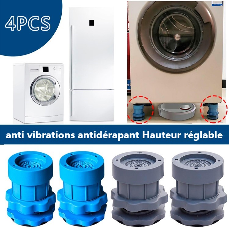 Lot-4-coussinets-tampon-anti-vibrations-machine-laver- vaisaile-réglable-Antidérapant-stable-tunisie-promo-deal96 Lot de 4 supports Hauteur réglable - Antidérapant – Image 1
