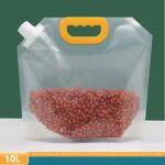 Lot de 5 Sac de rangement alimentaire de 10 litres