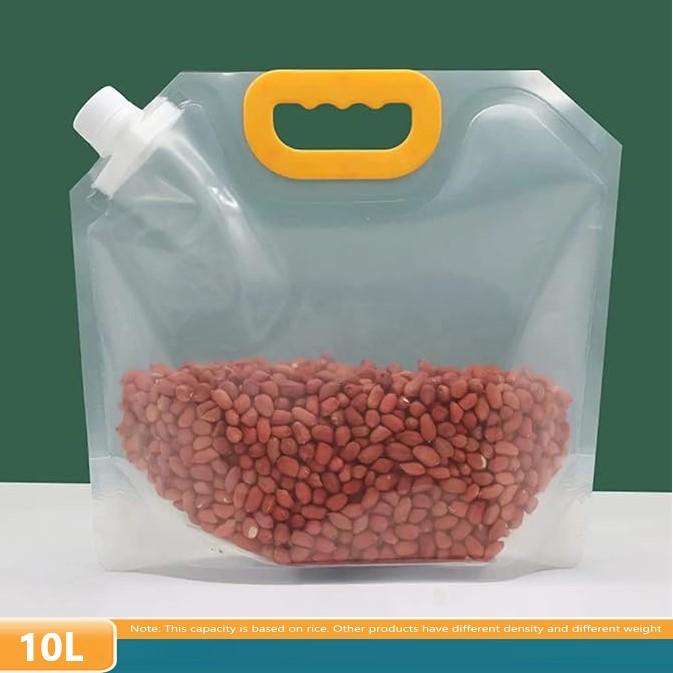Sac-céréales-alimentaire-transparent-stockage-sac-eau-10Litres-tunisie-promo-deal15 Lot de 5 Sac de rangement alimentaire de 10 litres – Image 1