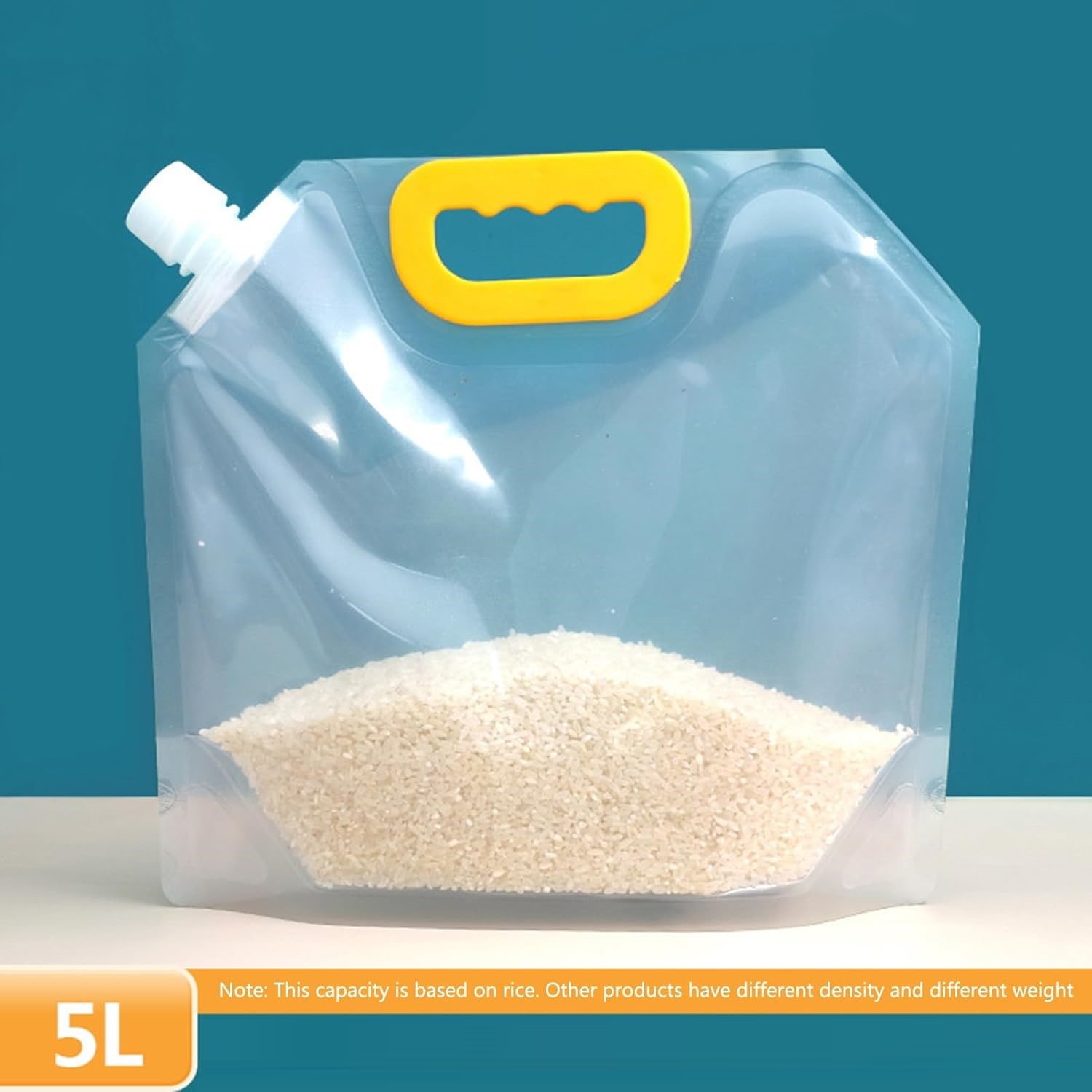 Sac-céréales-alimentaire-transparent-stockage-sac-eau-15Litres-tunisie-promo-deal Lot de 5 Sac de rangement alimentaire de 5litres – Image 1