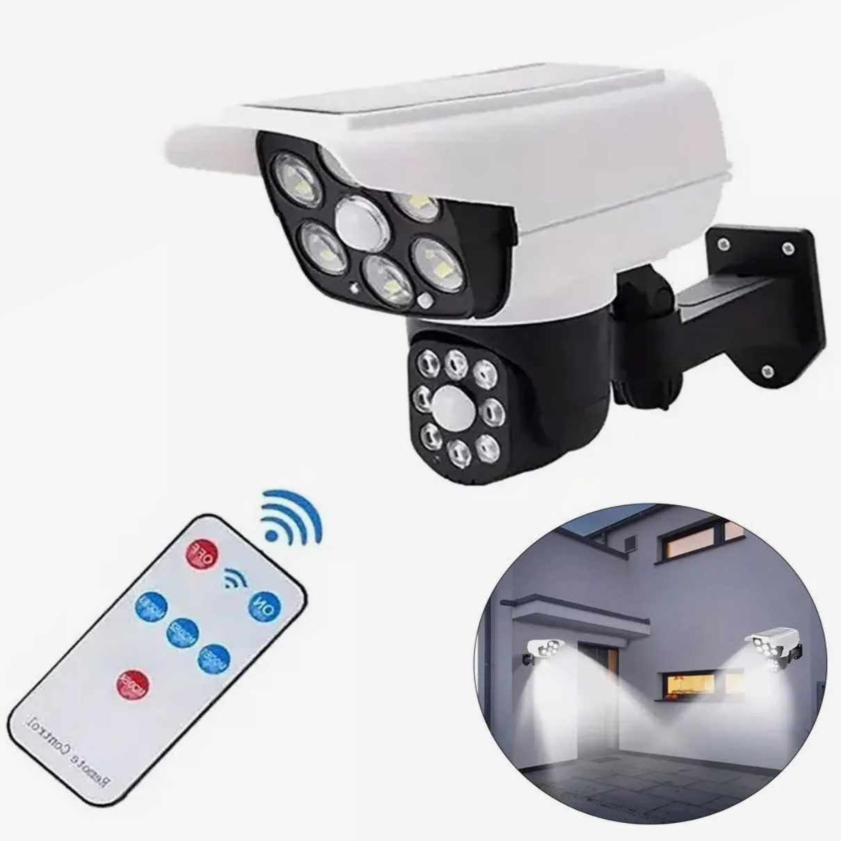 projecteur-led-solaire-camera-de-surveillance-SONSOR-avec-angle-rotatif-tunisie-proodeal Projecteur LED solaire Caméra de surveillance avec angle rotatif – Image 1