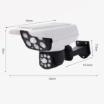 Projecteur LED solaire Caméra de surveillance avec angle rotatif – Image 2