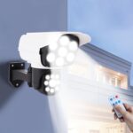 Projecteur LED solaire Caméra de surveillance avec angle rotatif – Image 3