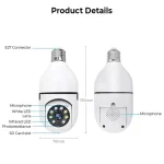 Caméra ampoule de Surveillance 360° WIFI – Image 3