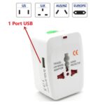 Adaptateur de voyage universel tout en un avec 1 port USB – Image 3