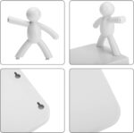 Support organisateur de salle de bains de cuisine en plastique avec adhésif – Image 5