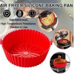Lot de 2 Moule En Silicone ronde Réutilisable Pour Air Fryer – Image 2