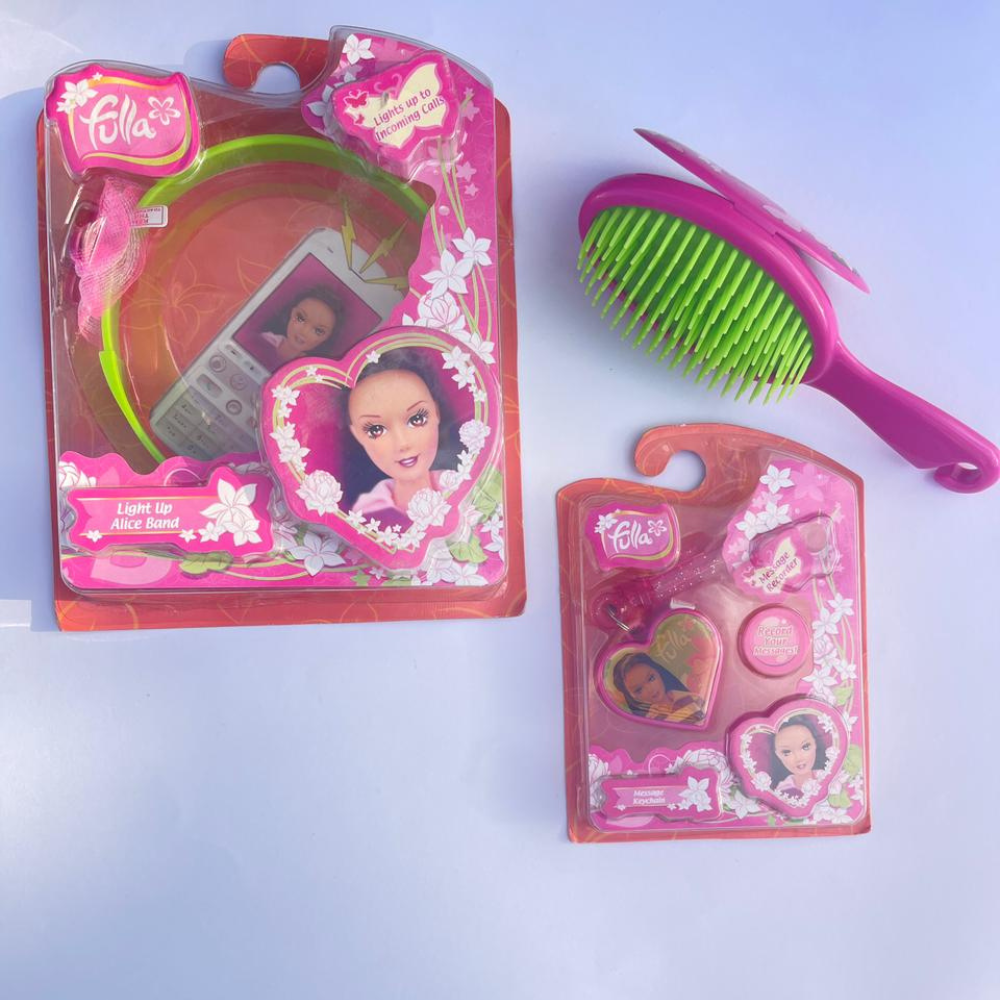 Promotion Tunisie Pack 3 pièces accessoires cheveux pour fillettes personnage FOLLA promodeal Pack 3 pièces accessoires cheveux pour fillettes personnage FULLA – Image 1