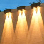 Pack 4 Appliques de coin LED solaire étanche