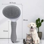 Brosse de toilettage autonettoyante pour chiens et chats – Image 2