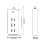 Chargeur de bureau multifonction CY-PC02 35 W à 6 ports – Image 2