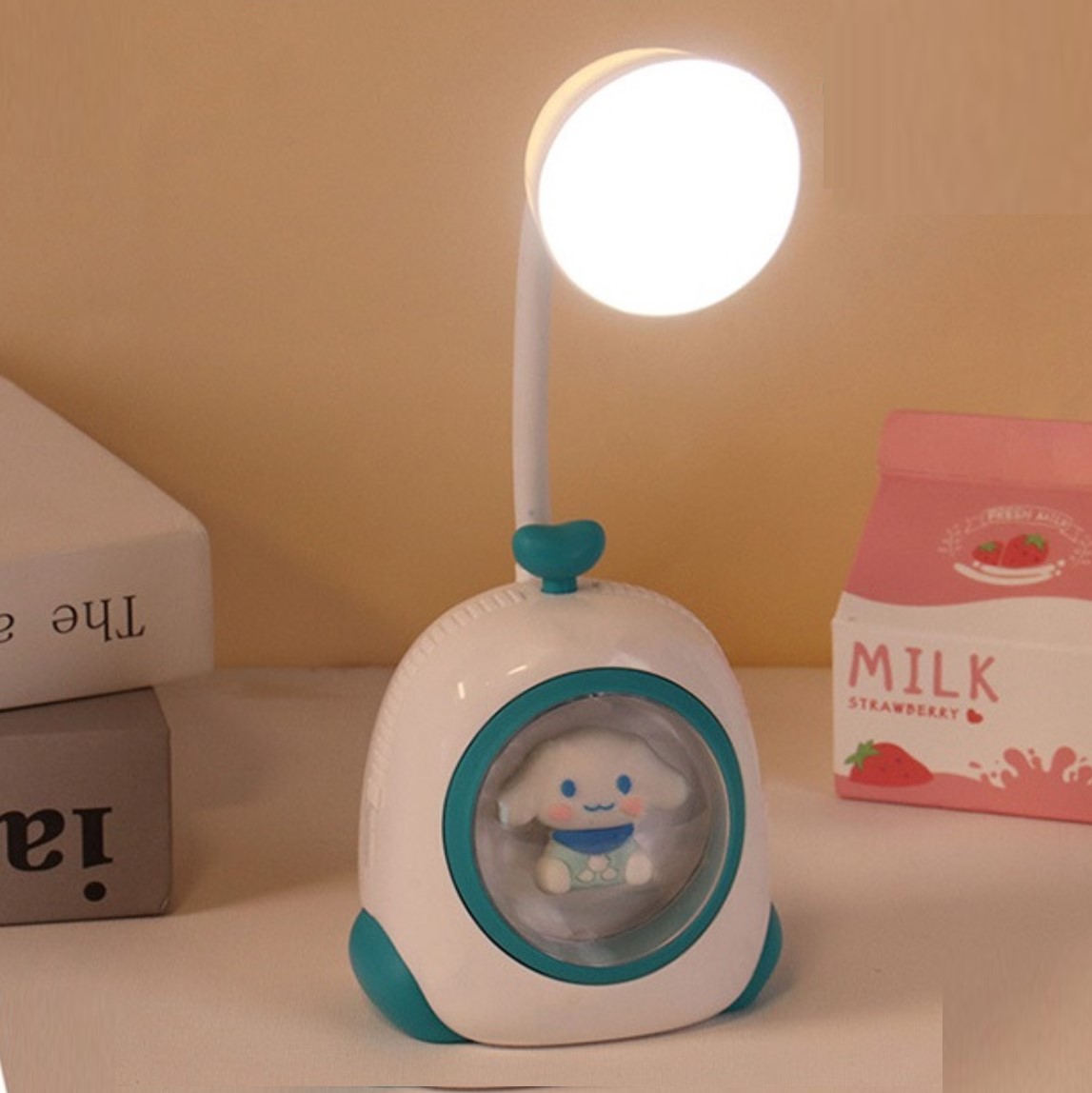 Lampe-jouet-enfants-promodeal-tunisie-bleu Mini lampe de table LED pour enfant Blanc – Image 1