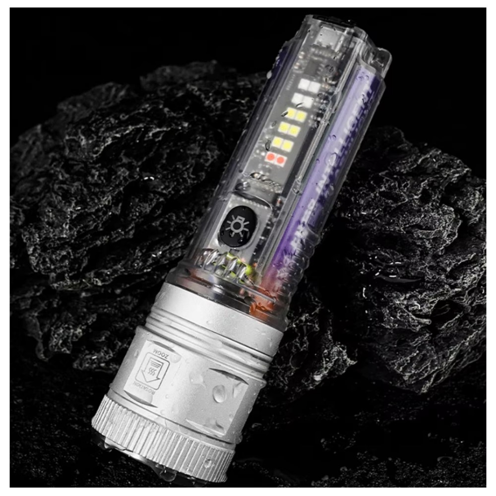 Lampe-poche-rechargeable-énergie-solaire-étanche-ISP-torche-tactique-Patriot-super-lumineuse-zoom-éclairage-urgence6 Lampe de poche tactique rechargeable à énergie solaire étanche – Image 1