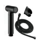 Pulvérisateur de Bidet à main- Flexible de toilette Noir