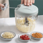 Hachoir légumes manuel à 4 lames