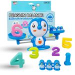 Jeu d'apprentissage préscolaire de la balance pingouin