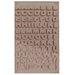 Moule silicone à gâteau forme lettres alphabets