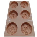 Moule silicone à gâteau forme fleur de rose 8 Pieces – Image 2