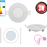 Panneau LED plat 3W ⌀ 75mm – Image 3