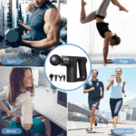 Pistolet De Massage Musculaire Sans Fil 4 Têtes 5 Vitesses – Image 3