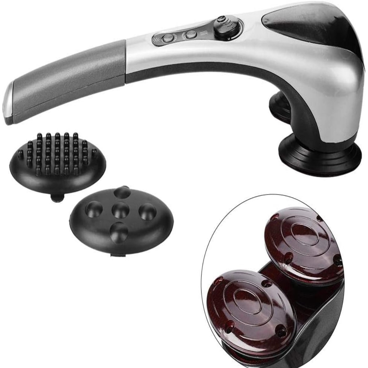 Appareil-Massage-Portable-Double-Tête-Électrique-Masseur-Corporel-Vitesse-tunisie-promodeal Appareil de Massage Portable Double Tête Électrique – Image 1