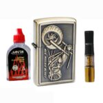 Coffret Briquet De Luxe Métallique motif Moto – Image 3