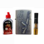 Coffret Briquet De Luxe Métallique motif pistolet – Image 2