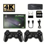 Console de jeux vidéo +10.000 jeux inclus 64GB 4K+2 manettes