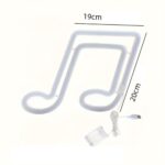 Enseignes au néon motif  Note de musique – Image 2