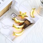 Guirlande lumineuse LED doré motif étoile et lune – Image 5