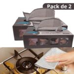 2 x Pack de 20 Pièces  Chiffon de Nettoyage en Fil d'Argent
