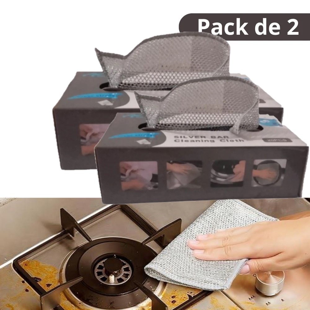 Promotion-Tunisie-Chiffon-de-Nettoyage-en-Fil-dArgent-–-Pack-de-20-Pieces-Promodeal-2 2 x Pack de 20 Pièces Chiffon de Nettoyage en Fil d'Argent – Image 1