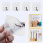Lot de 20 Crochets Muraux Auto-Adhésifs Transparents – Image 8