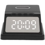 Réveil avec chargeur sans fil couleur blanc – Image 9