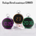 Réveil numérique modèle rond CH8025 – Image 4