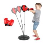 Sac de boxe pour enfants avec support et des gants